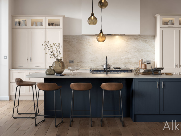 Alta — Pearl & Slate Blue