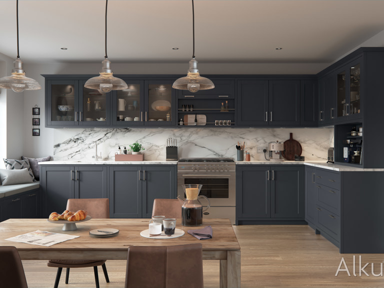 Dragor kitchen in indigo